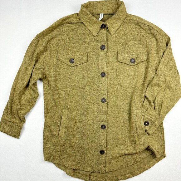ZENANA Womens Shacket Lightweight‎ Overshirt Size S Brown - Picture 1 of 6